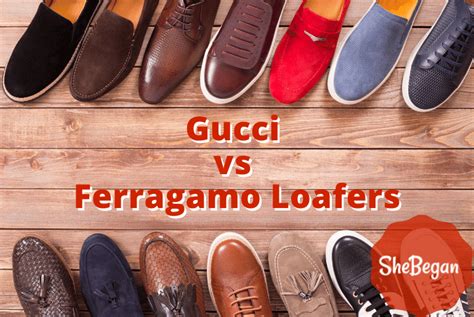 Gucci vs Ferragamo loafers